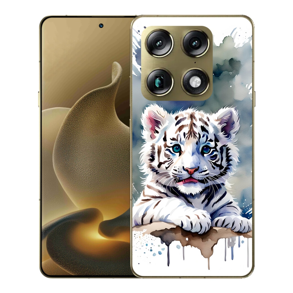 mmCase gél tok a Motorola Signature-hez – fehér tigris kölyök