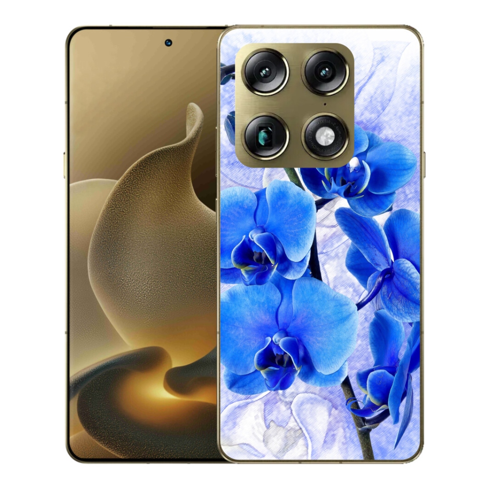 mmCase gél tok a Motorola Signature-hez – kék virágok