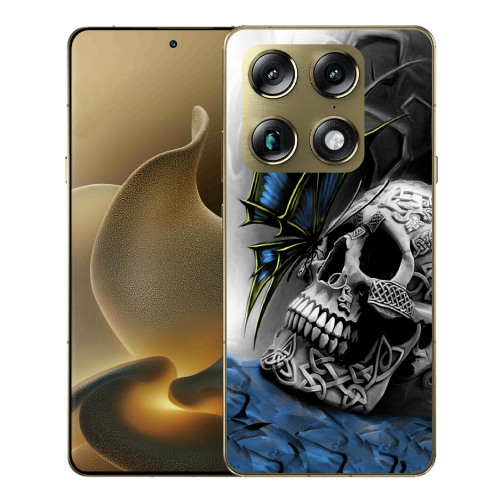 mmCase gél tok a Motorola Signature-hez – pillangó és koponya