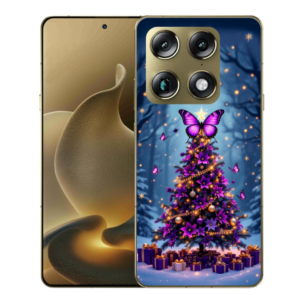 mmCase gél tok a Motorola Signature-hez – pillangós karácsonyfa