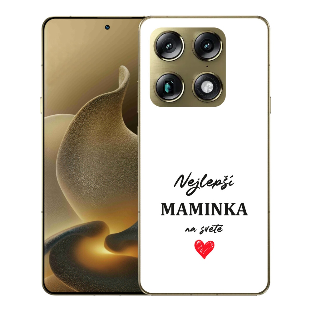 mmCase gélhuzat a Motorola Signature-hez – „A legjobb anyuka” 1 fehér háttérrel