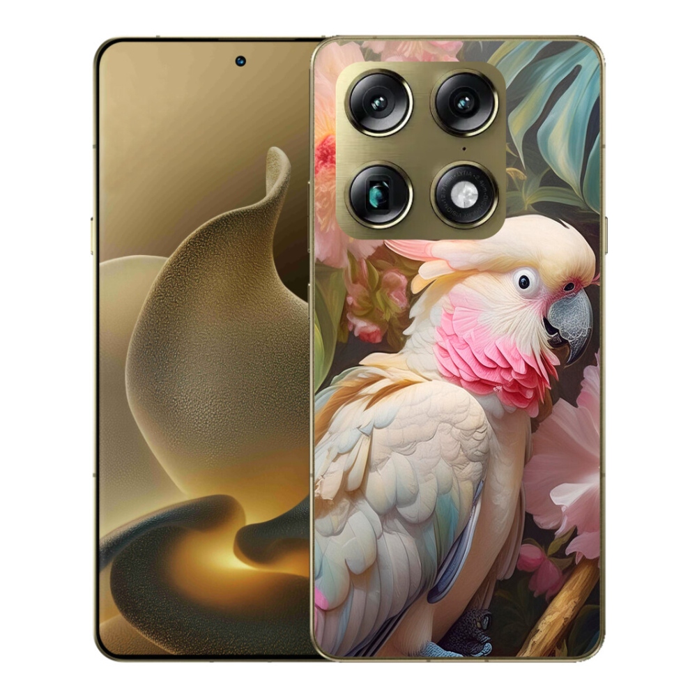mmCase gél tok a Motorola Signature-hez – rózsaszín kakadu papagáj 2