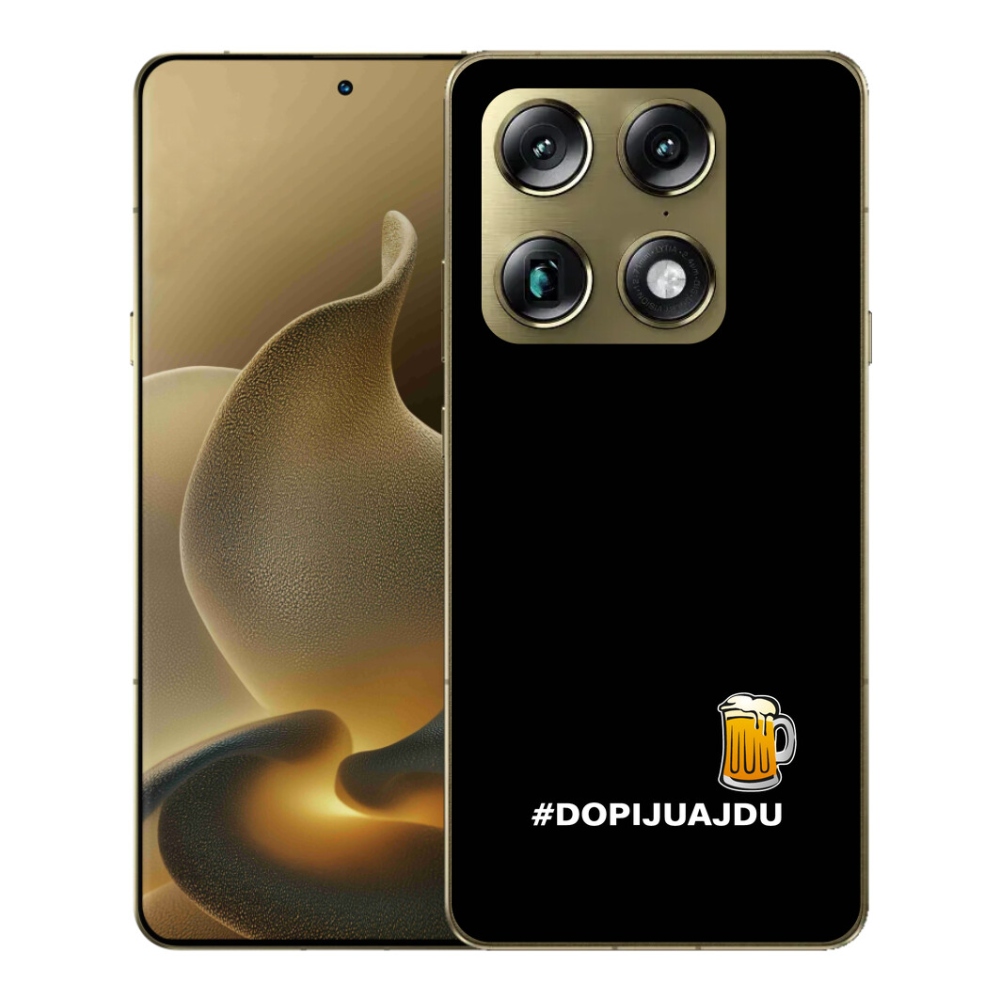 mmCase gél tok a Motorola Signature-hez – sörös motívum 1, fekete háttérrel