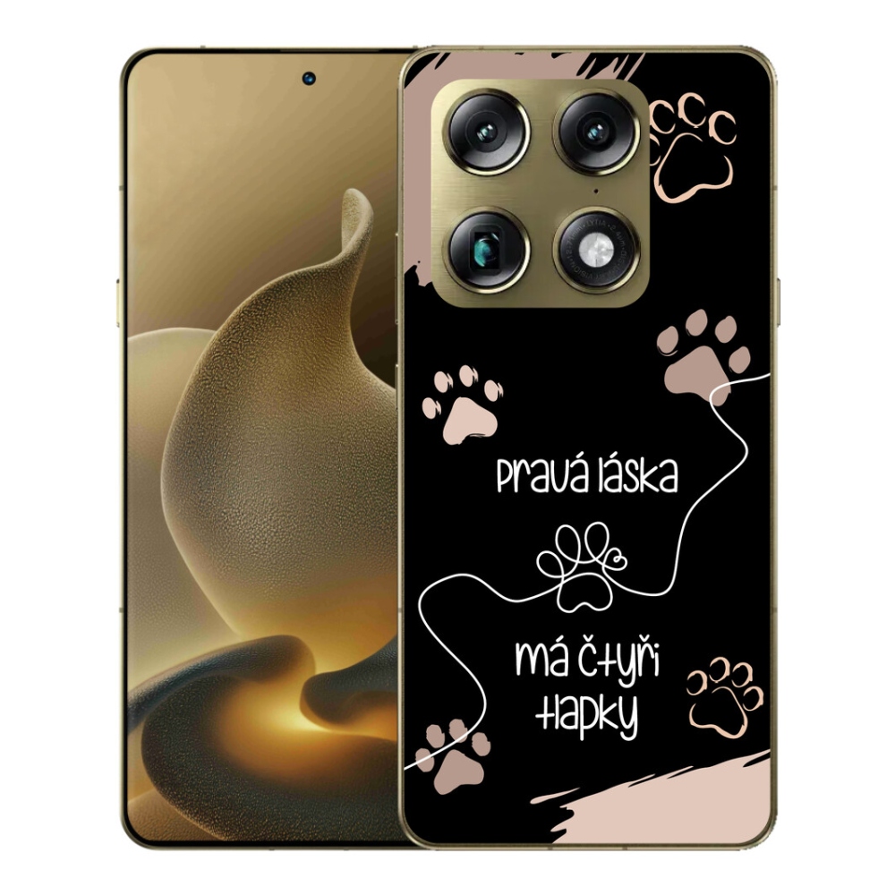 mmCase gél tok a Motorola Signature-hez – kutyás motívum, 1. változat, fekete háttér