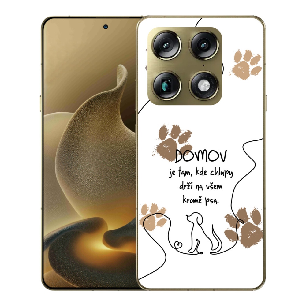 mmCase gél tok a Motorola Signature-hez – kutyás motívum, fehér háttér