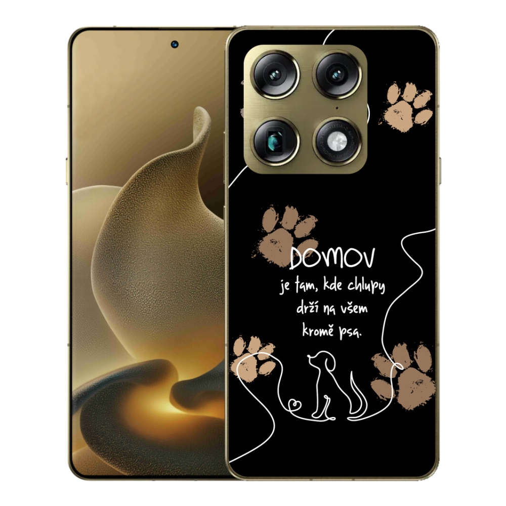 mmCase gél tok a Motorola Signature-hez – kutyás motívum, fekete háttér