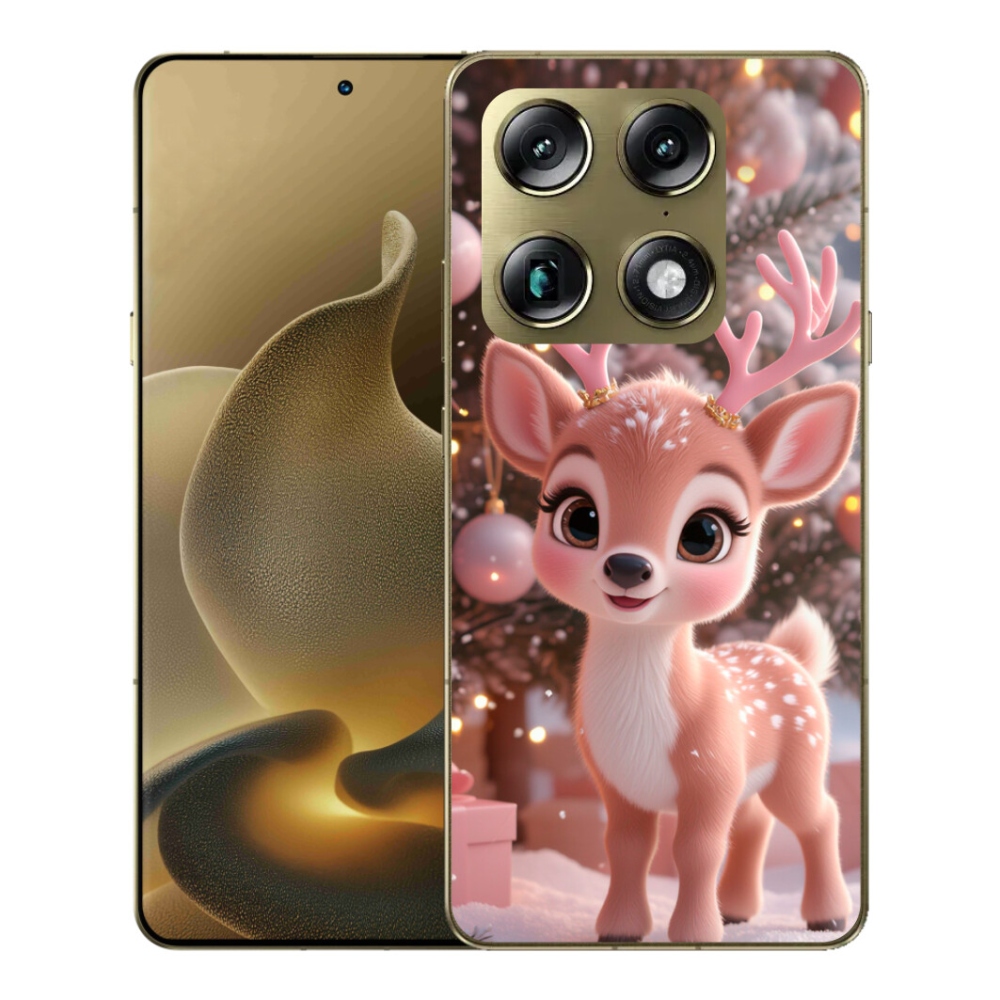 mmCase gél tok a Motorola Signature-hez – aranyos rénszarvas
