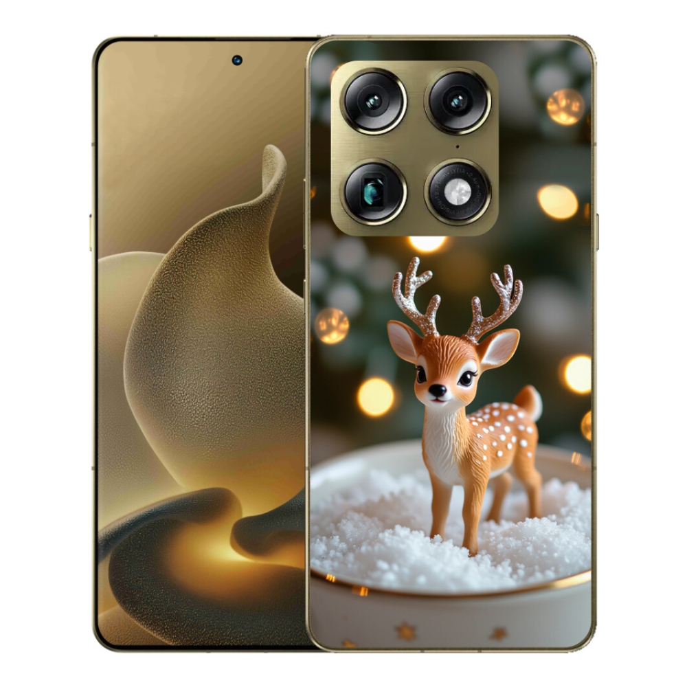mmCase gél tok a Motorola Signature-hez – aranyos karácsonyi szarvas