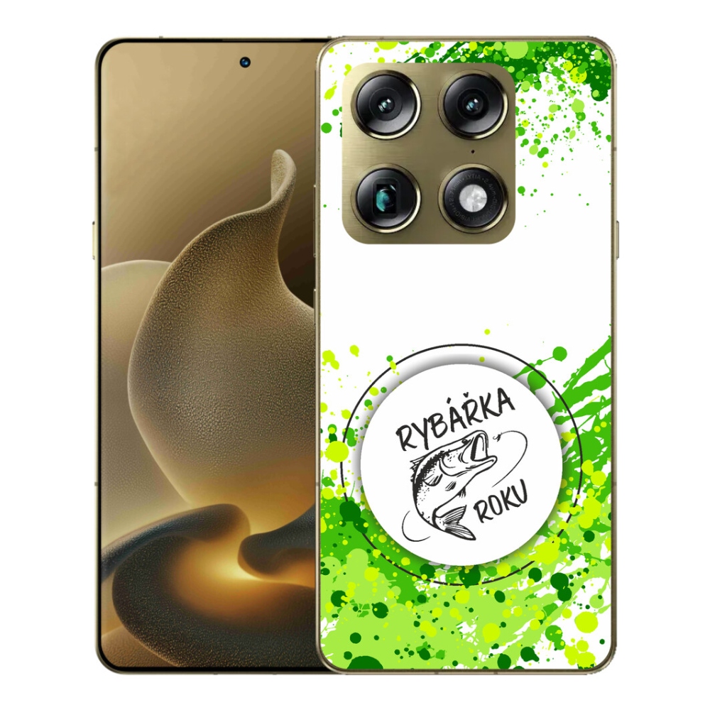 mmCase gélhuzat a Motorola Signature-hez – „Az év horgásza” fehér háttérrel