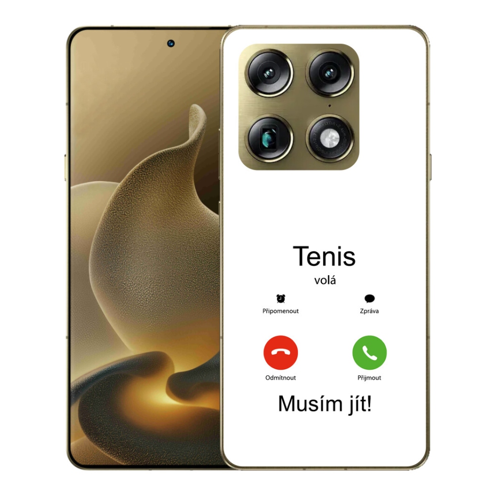 mmCase gél tok a Motorola Signature-hez – tenisz mintás, fehér háttérrel