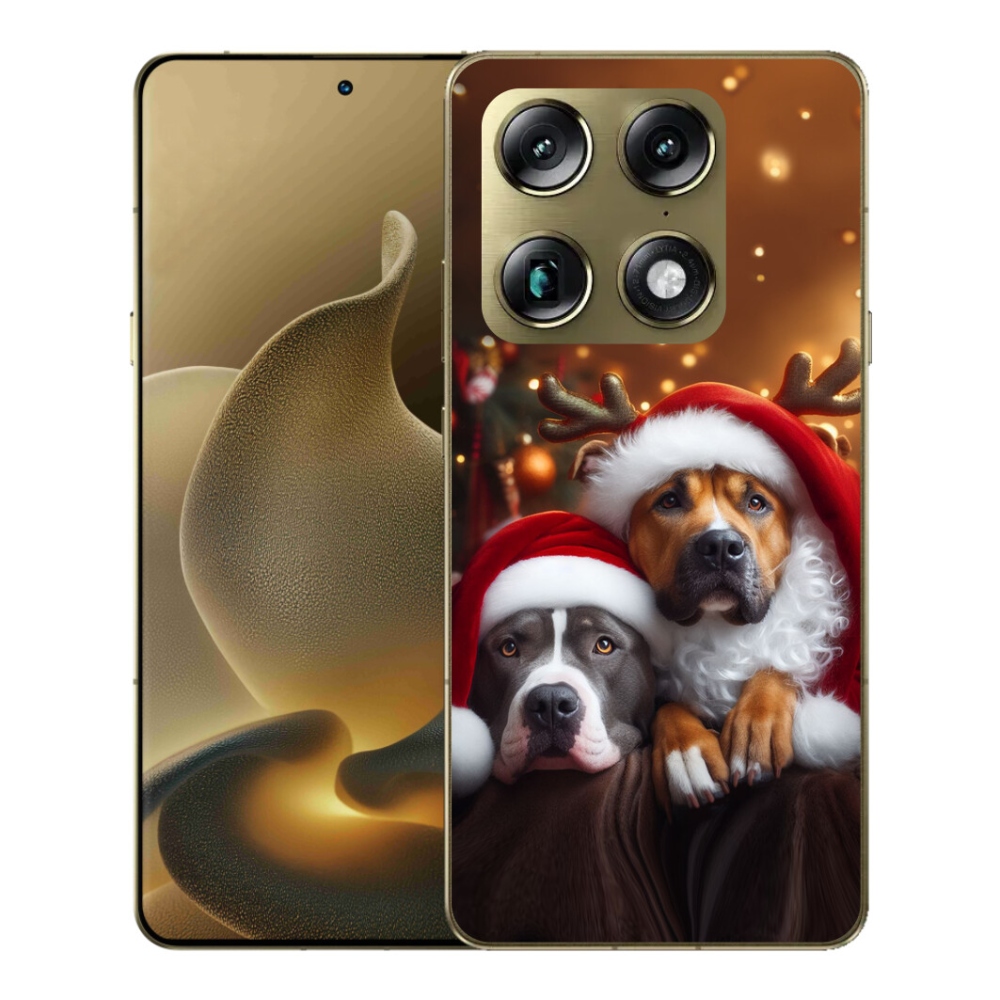 mmCase gélhuzat a Motorola Signature-hez – karácsonyi kutyák