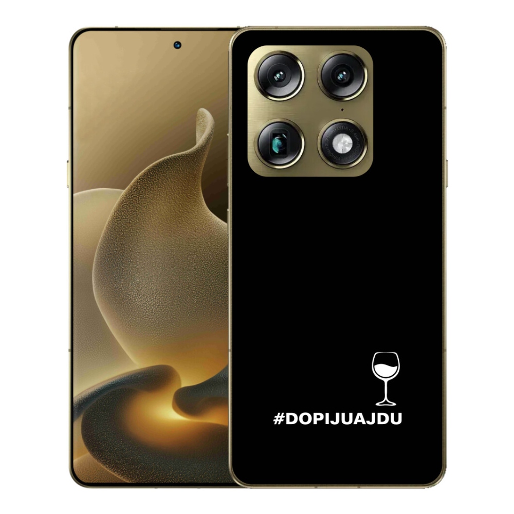 mmCase gél tok a Motorola Signature-hez – szőlőmotívum fekete háttérrel