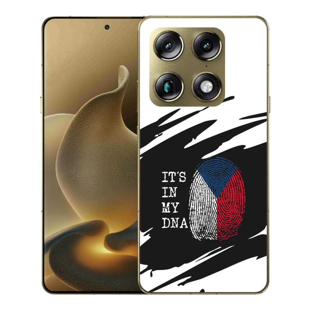 mmCase gél tok a Motorola Signature-hez – zászló, ujjlenyomat, fekete-fehér háttér