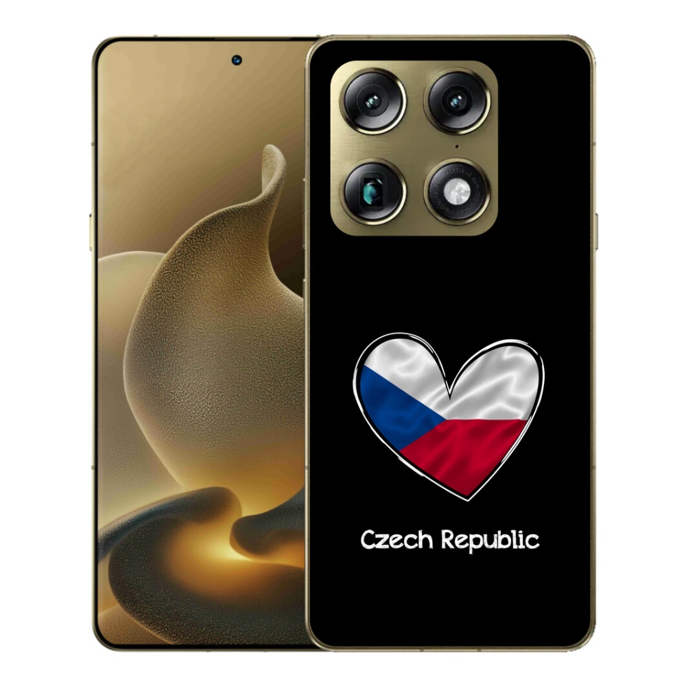 mmCase gél tok a Motorola Signature-hez – zászló a szívvel, fekete háttérrel