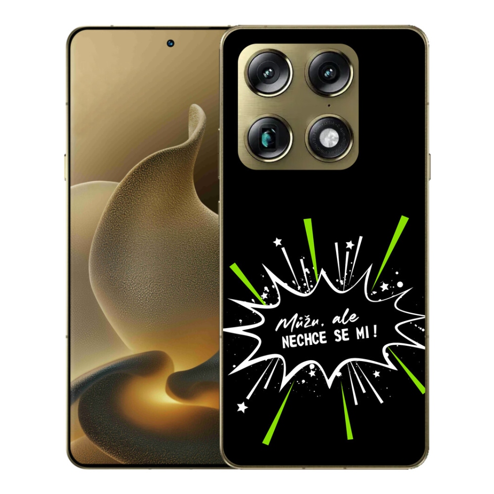 mmCase gél tok a Motorola Signature-hez – vicces felirat, fekete háttér