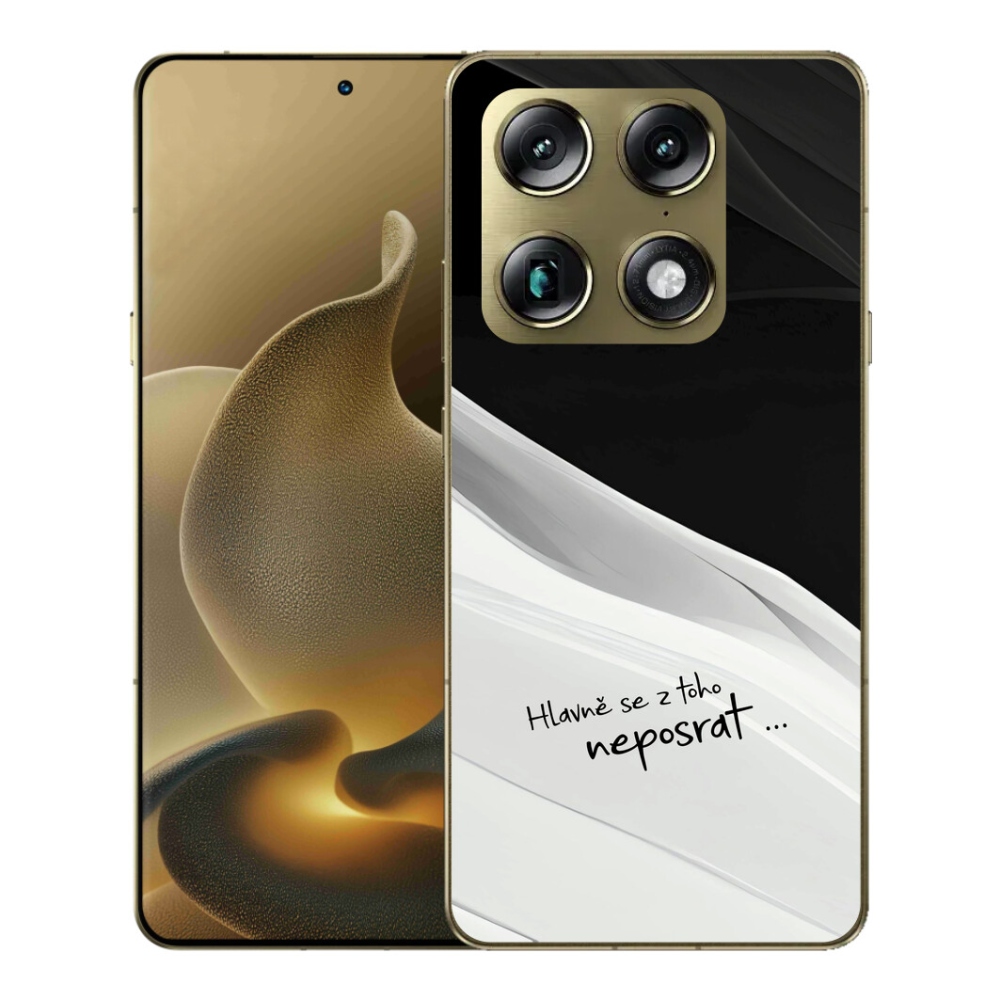 mmCase gél tok a Motorola Signature-hez – vicces felirat, 13 fekete-fehér háttér