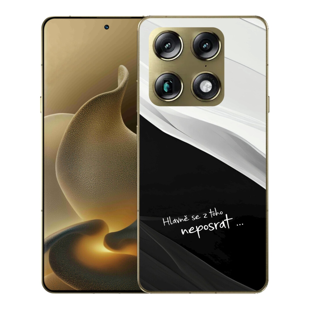mmCase gél tok a Motorola Signature-hez – vicces felirat, 13 fekete-fehér háttér