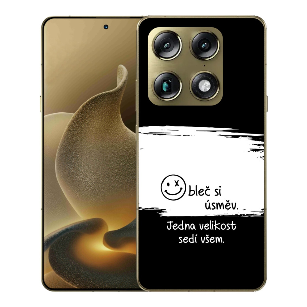 mmCase gél tok a Motorola Signature-hez – vicces felirat, fekete-fehér háttér
