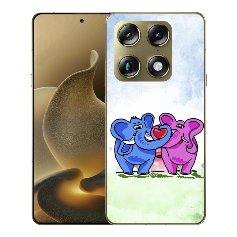 mmCase gél tok a Motorola Signature-hez – szerelmes elefántok
