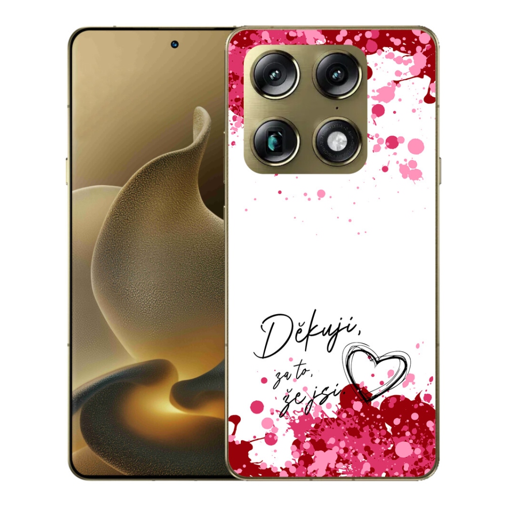 mmCase gél tok a Motorola Signature-hez – szerelmes szöveg, fehér háttér