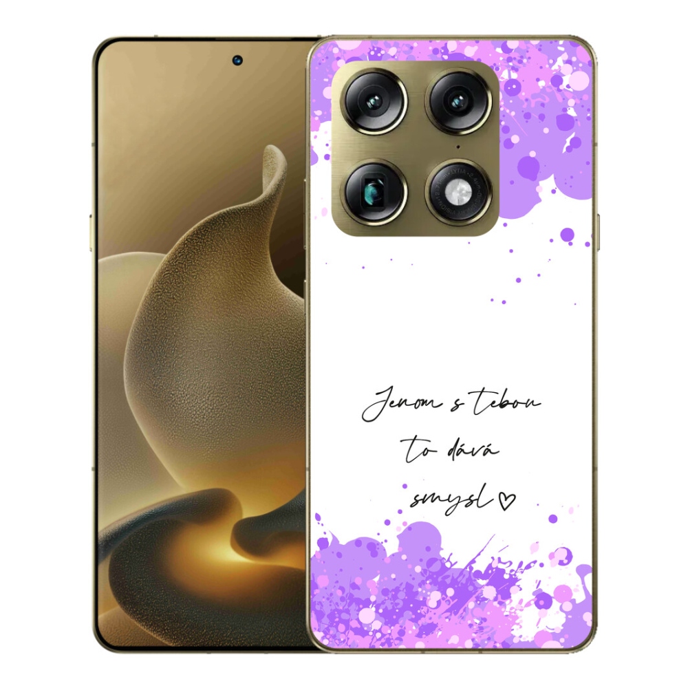 mmCase gél tok a Motorola Signature-hez – szerelmes felirat fehér háttérrel