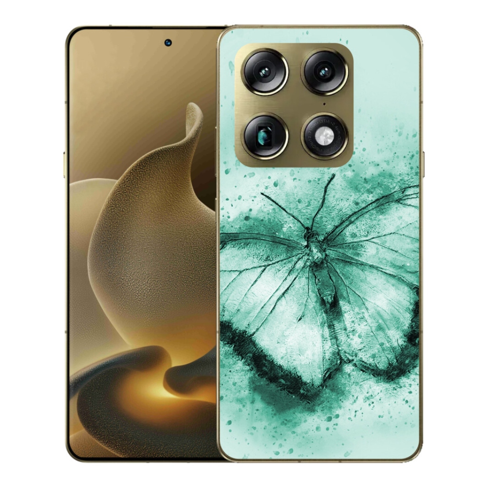 mmCase gélhuzat a Motorola Signature-hez – zöld pillangó