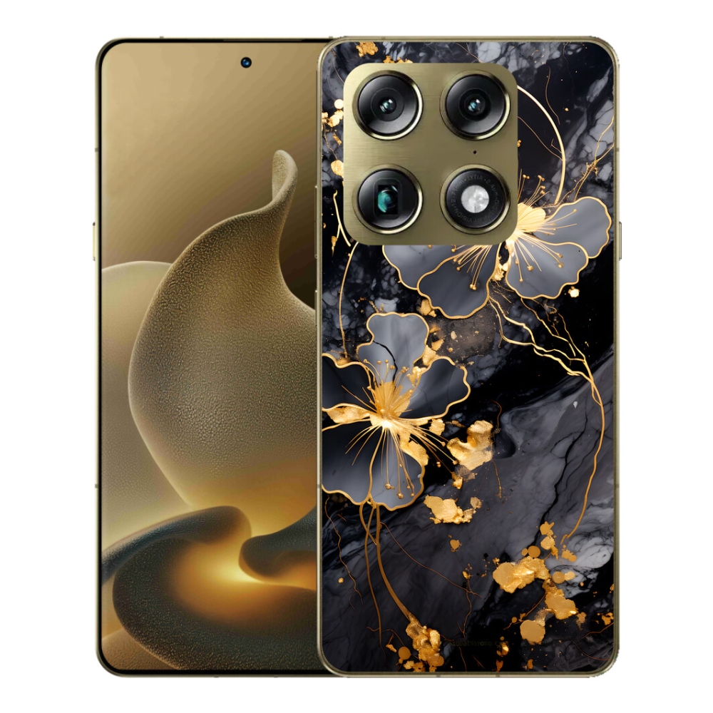 mmCase gél tok a Motorola Signature-hez – arany virágok