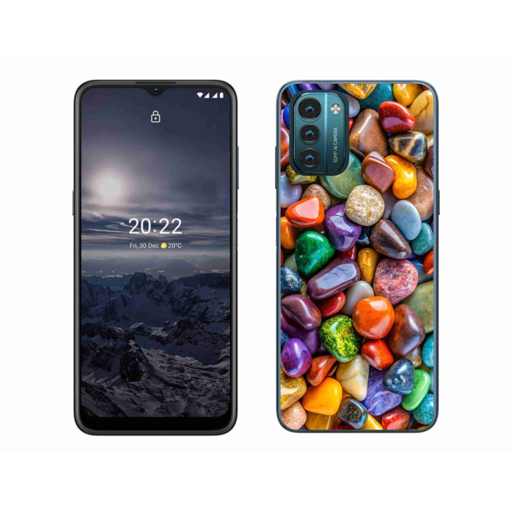 Zselés borítás mmCase Nokia G11/G21 készülékhez - színes strasszkövek