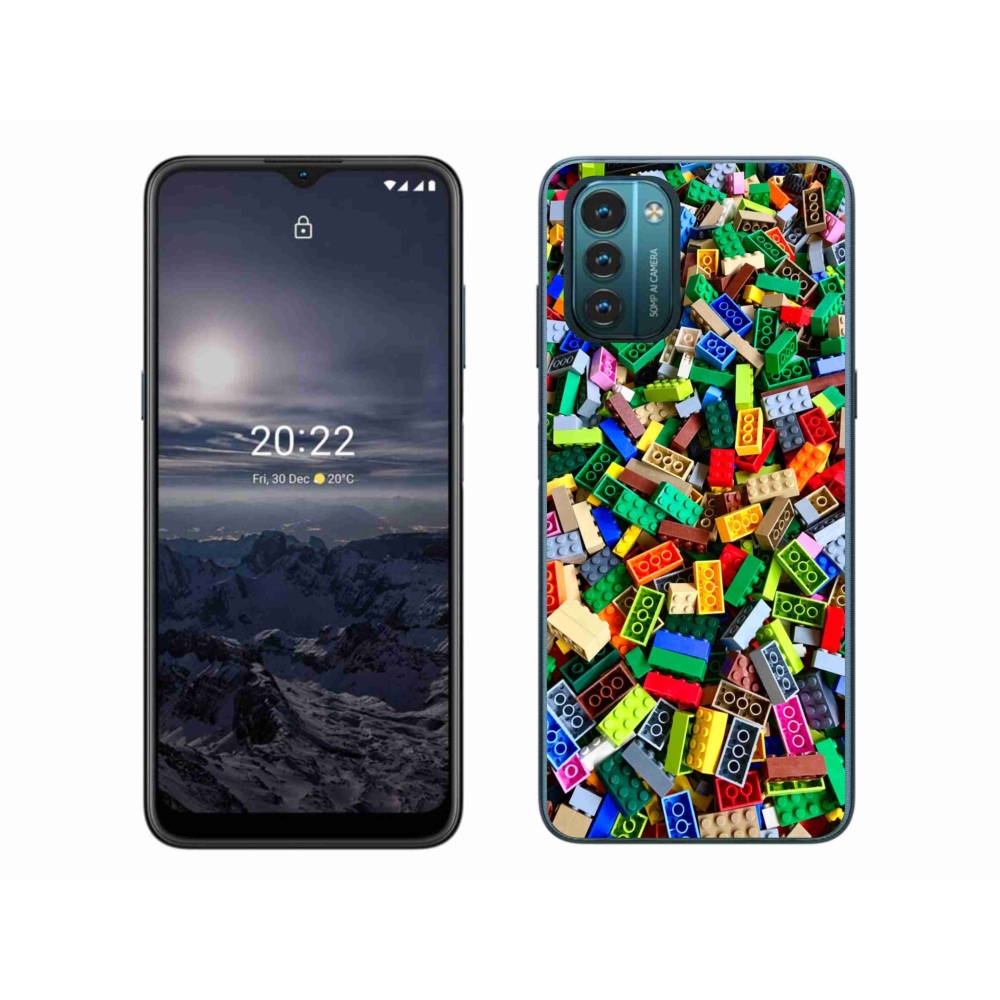 Zselés borítás mmCase a Nokia G11/G21 készülékhez - színes építőelemek