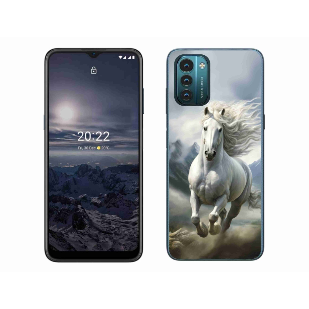 mmCase gél tok a Nokia G11/G21-hez – futó fehér ló 3