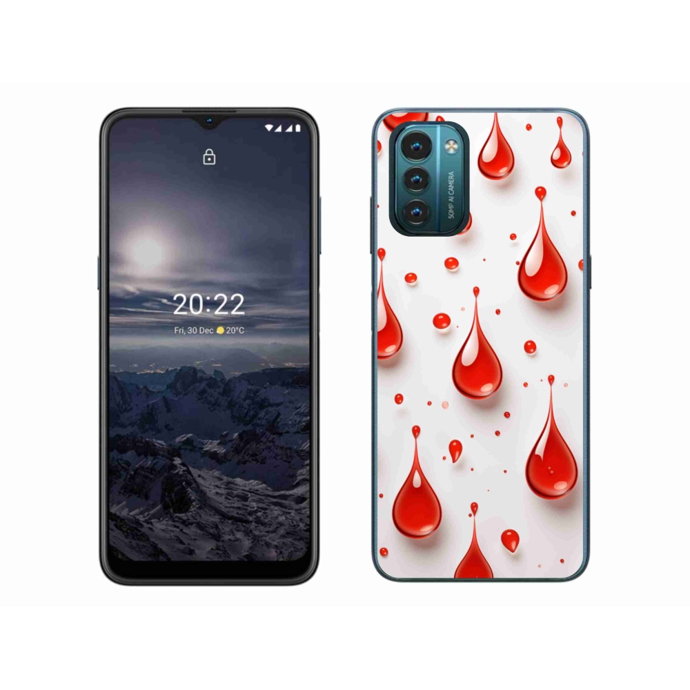 Zselés borítás mmCase a Nokia G11/G21 készülékhez - piros cseppek
