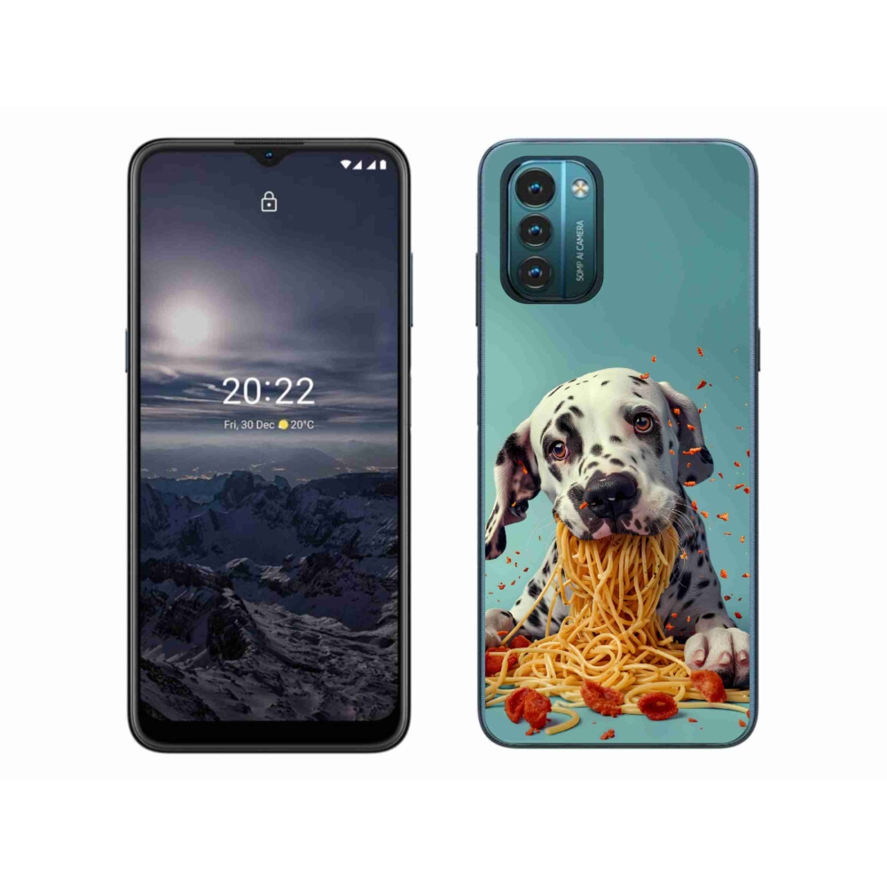 mmCase gél tok a Nokia G11/G21-hez – dalmát és spagetti