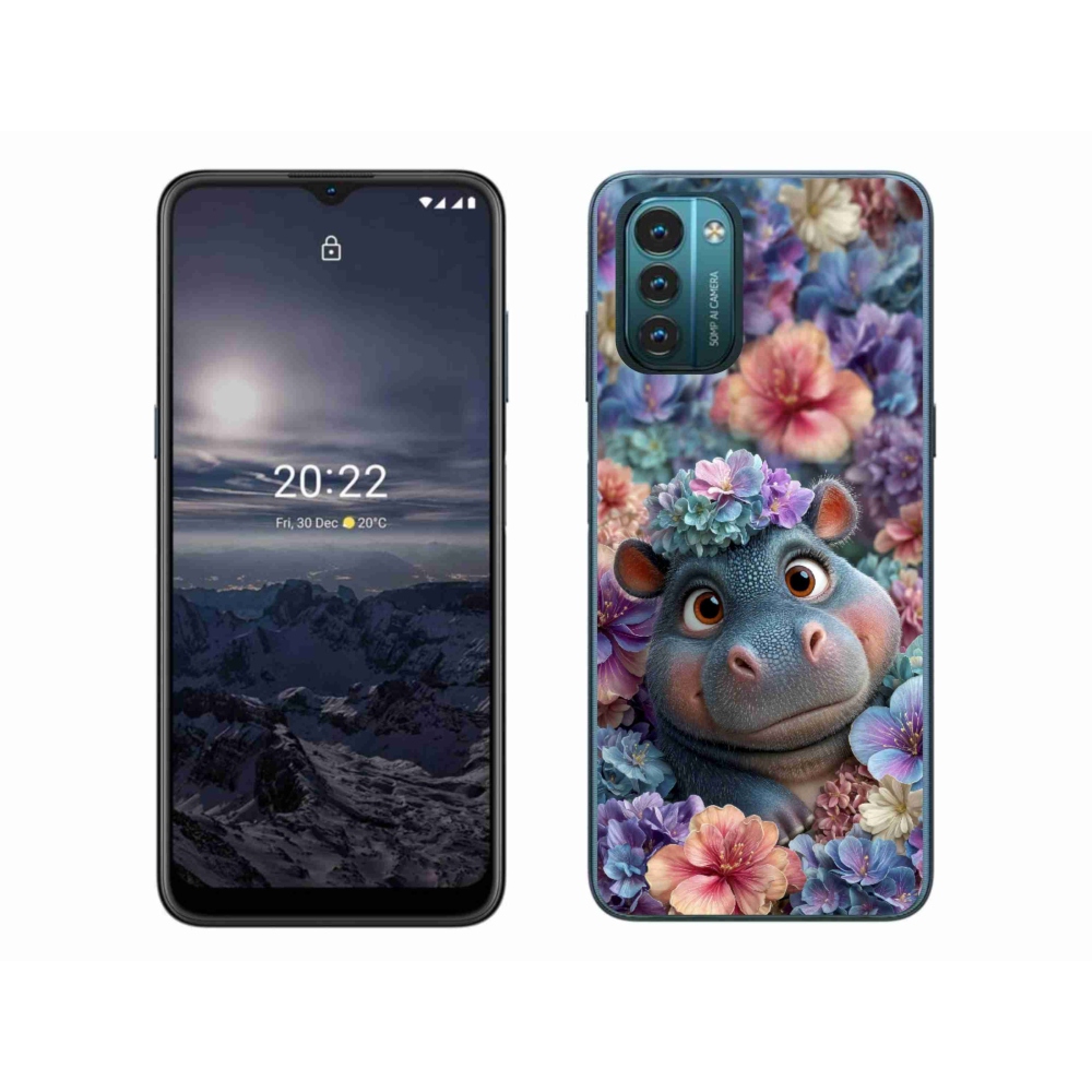 mmCase gél tok a Nokia G11/G21-hez – virágokkal díszített kiskacsa