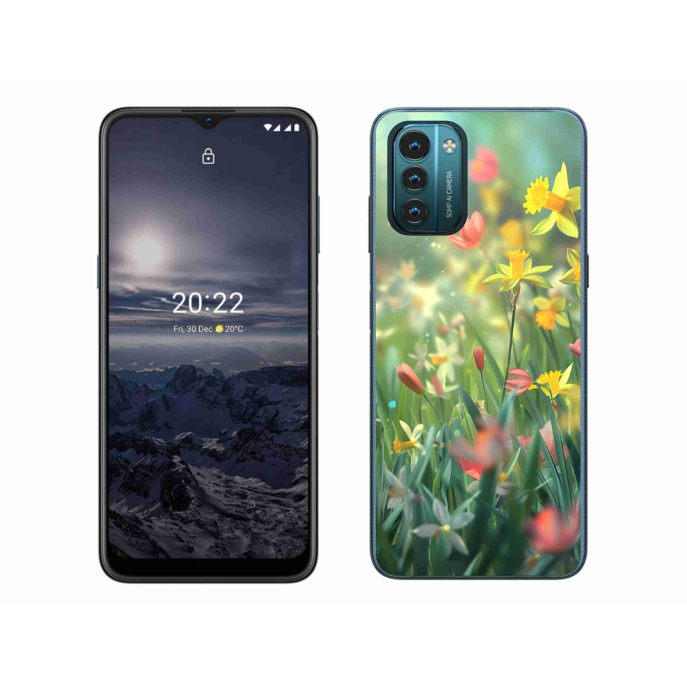 Zselés borítás mmCase a Nokia G11/G21 készülékhez - tavaszi virágok