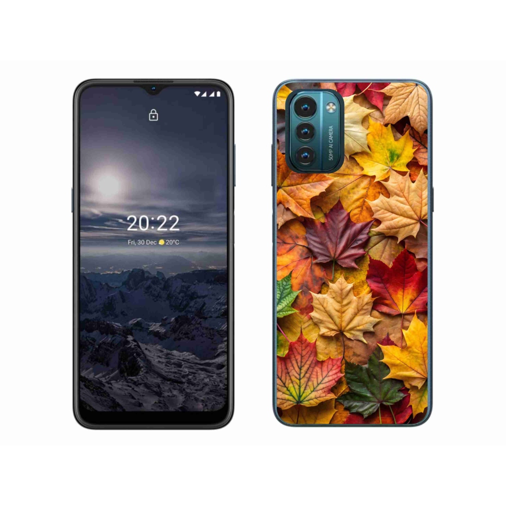 Zselés borítás mmCase a Nokia G11/G21 készülékhez - juharlevelek 2