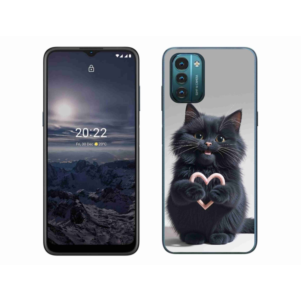 mmCase gélhuzat a Nokia G11/G21-hez – Macska szerelem 3