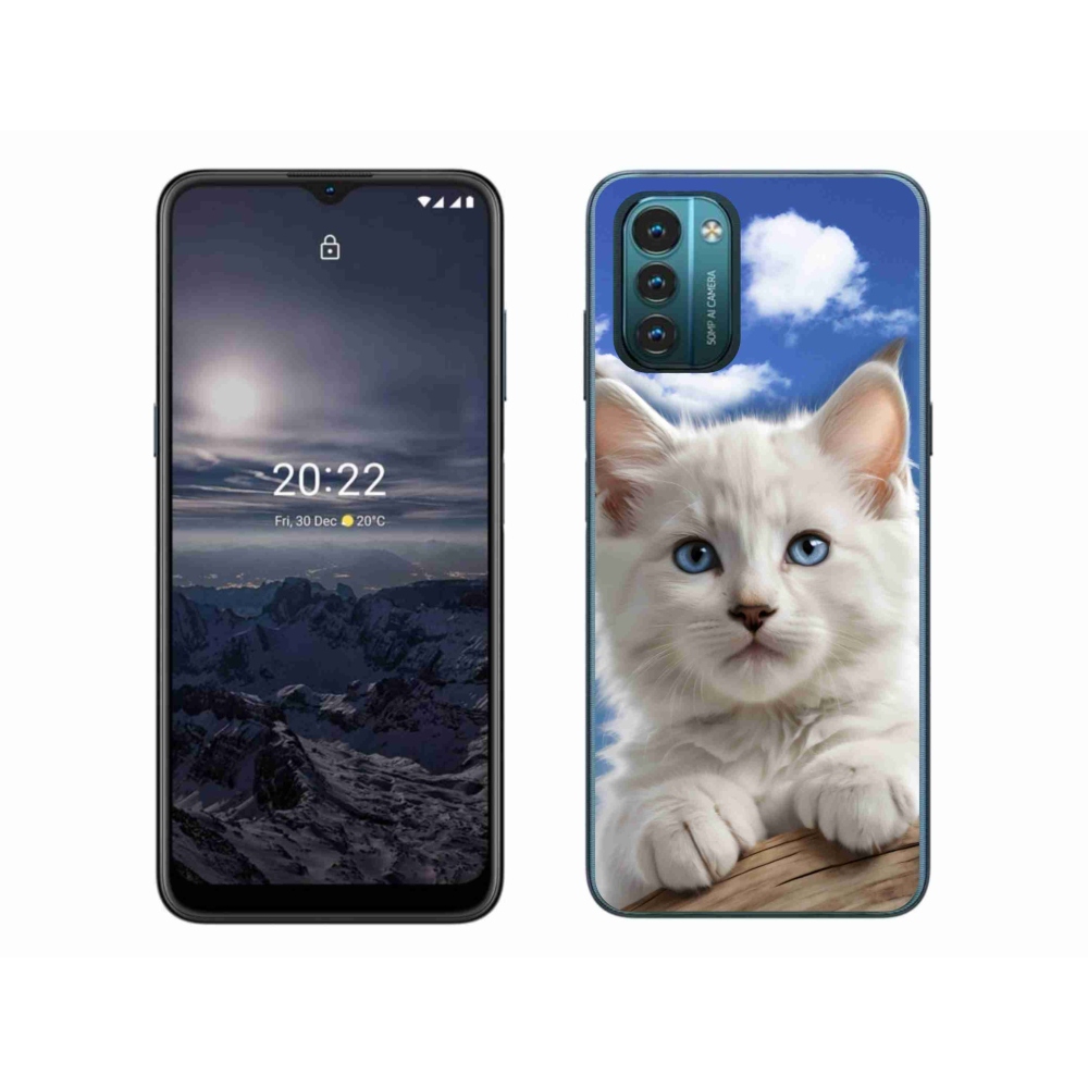 mmCase gél tok a Nokia G11/G21-hez – cica és felhők
