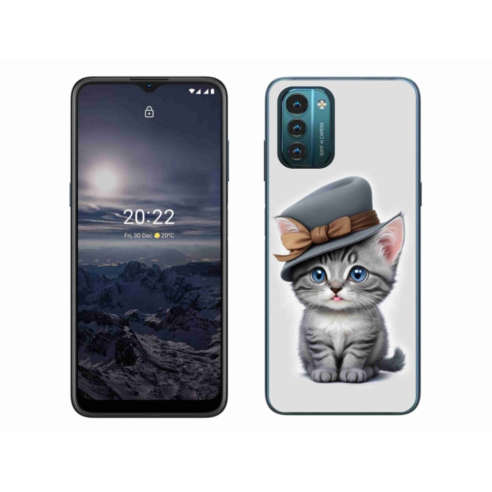 Zselés borítás mmCase a Nokia G11/G21 készülékhez - cica sapkával
