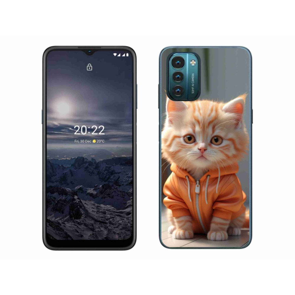 Zselés borítás mmCase a Nokia G11/G21 készülékhez - cica melegítőben