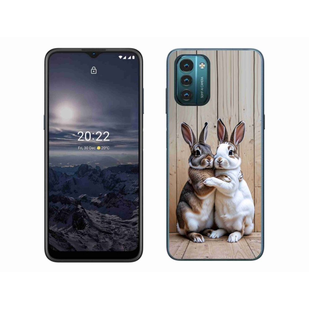 mmCase gél tok a Nokia G11/G21-hez – nyuszi pár