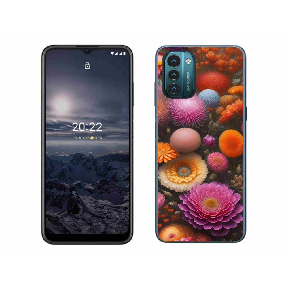 Gél borítás mmCase a Nokia G11/G21 készülékhez - virágos kompozíció