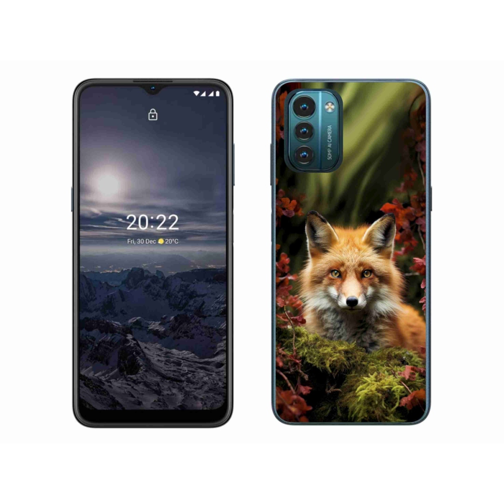 mmCase gélhuzat a Nokia G11/G21-hez – róka az erdőben