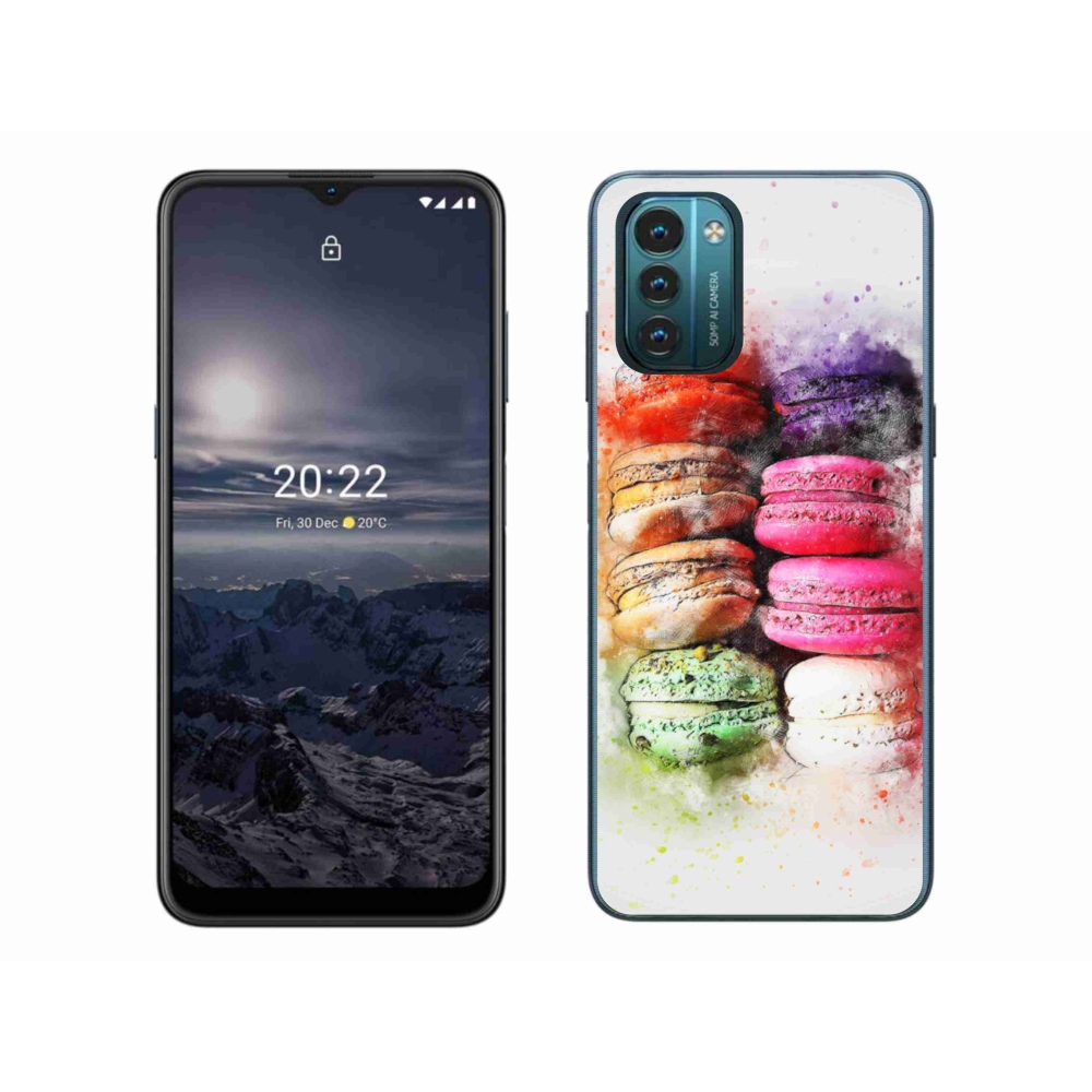 Zselés borítás mmCase a Nokia G11/G21 készülékhez - makaróniák