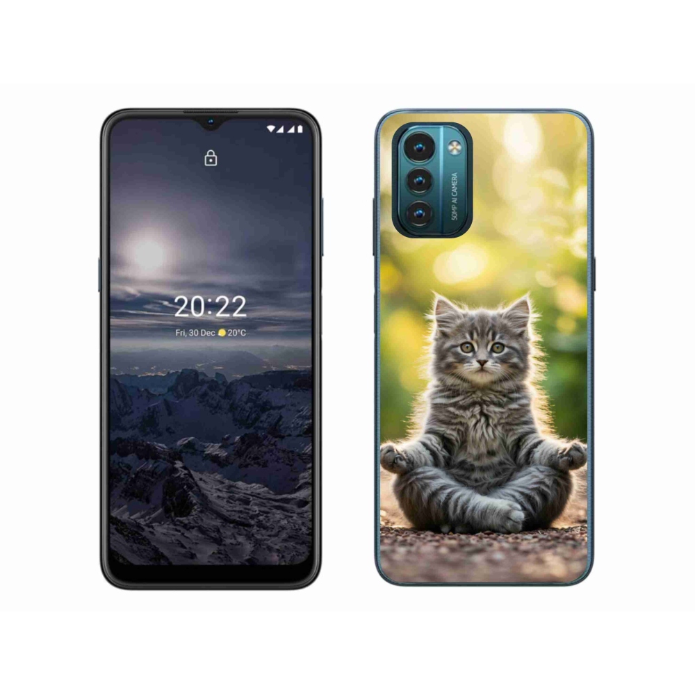 Zselés borítás mmCase a Nokia G11/G21 készülékhez - meditáló cica
