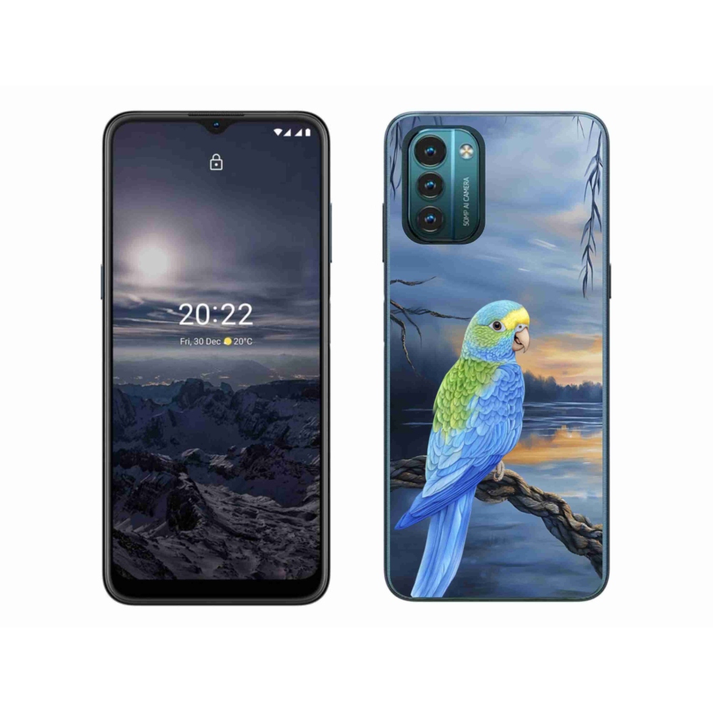 Zselés tok mmCase a Nokia G11/G21 készülékhez - kék papagáj