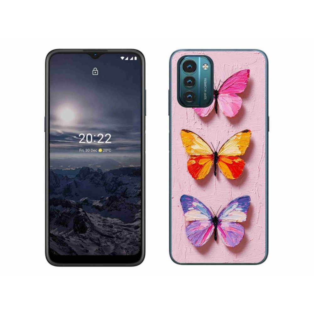 Zselés borítás mmCase a Nokia G11/G21 készülékhez - pillangó szentháromság