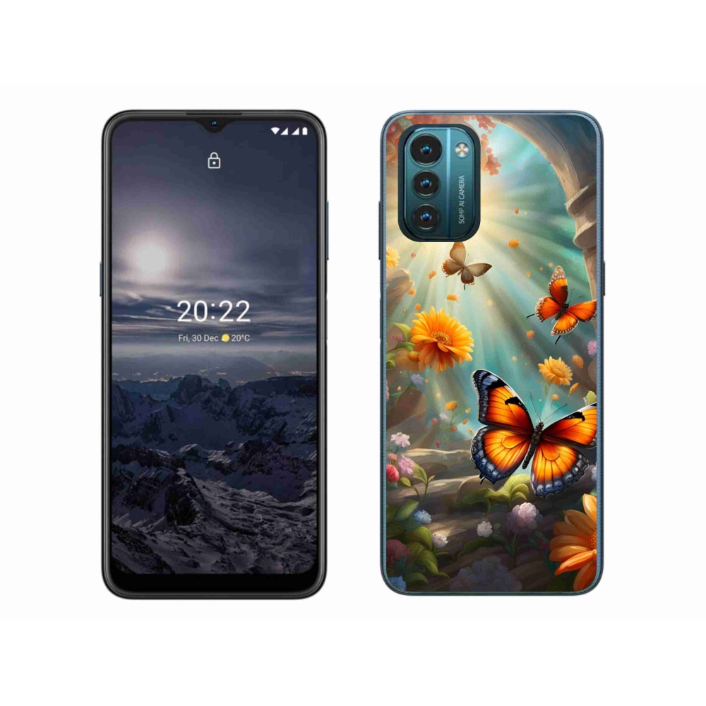 Zselés borítás mmCase a Nokia G11/G21 készülékhez - pillangókert 2