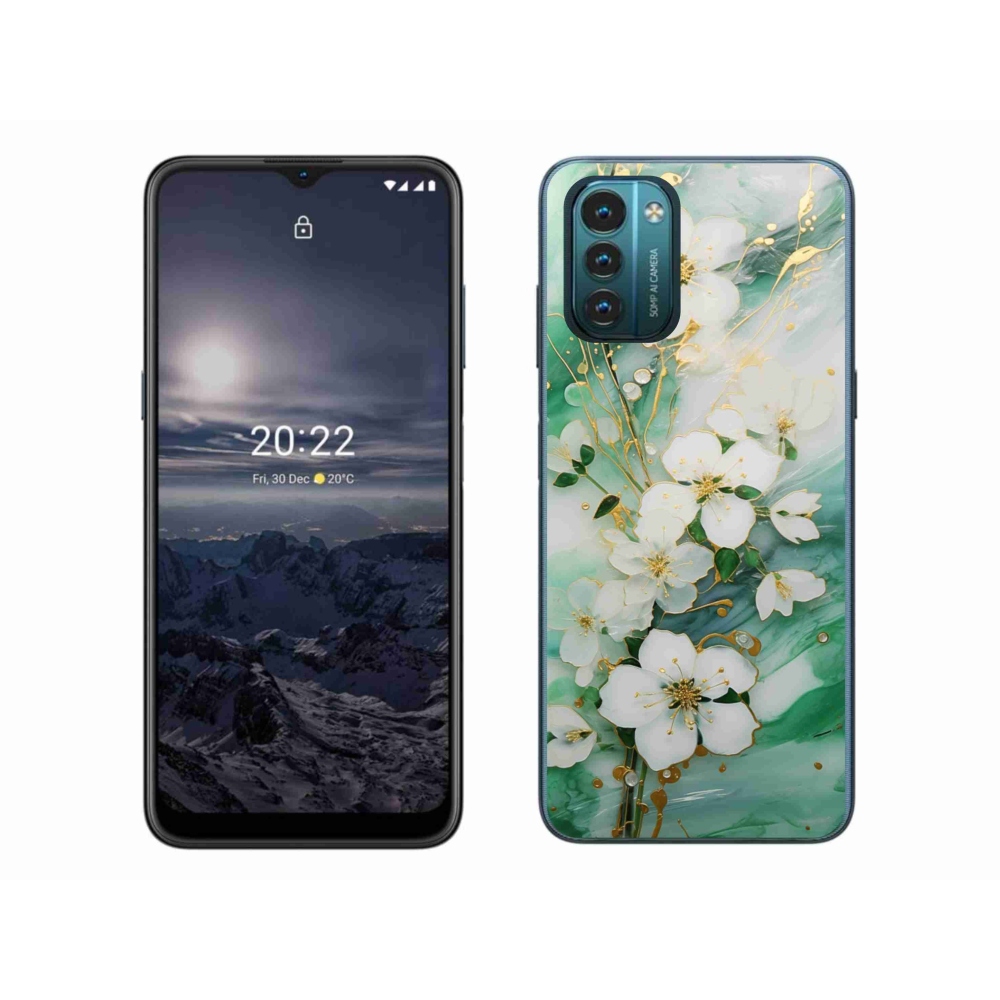 Zselés borítás mmCase a Nokia G11/G21 készülékhez - finom virágok