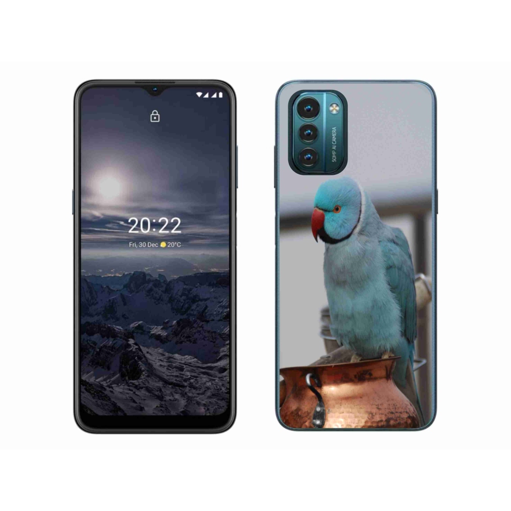 Zselés borítás mmCase a Nokia G11/G21 készülékhez - papagáj alexander kék