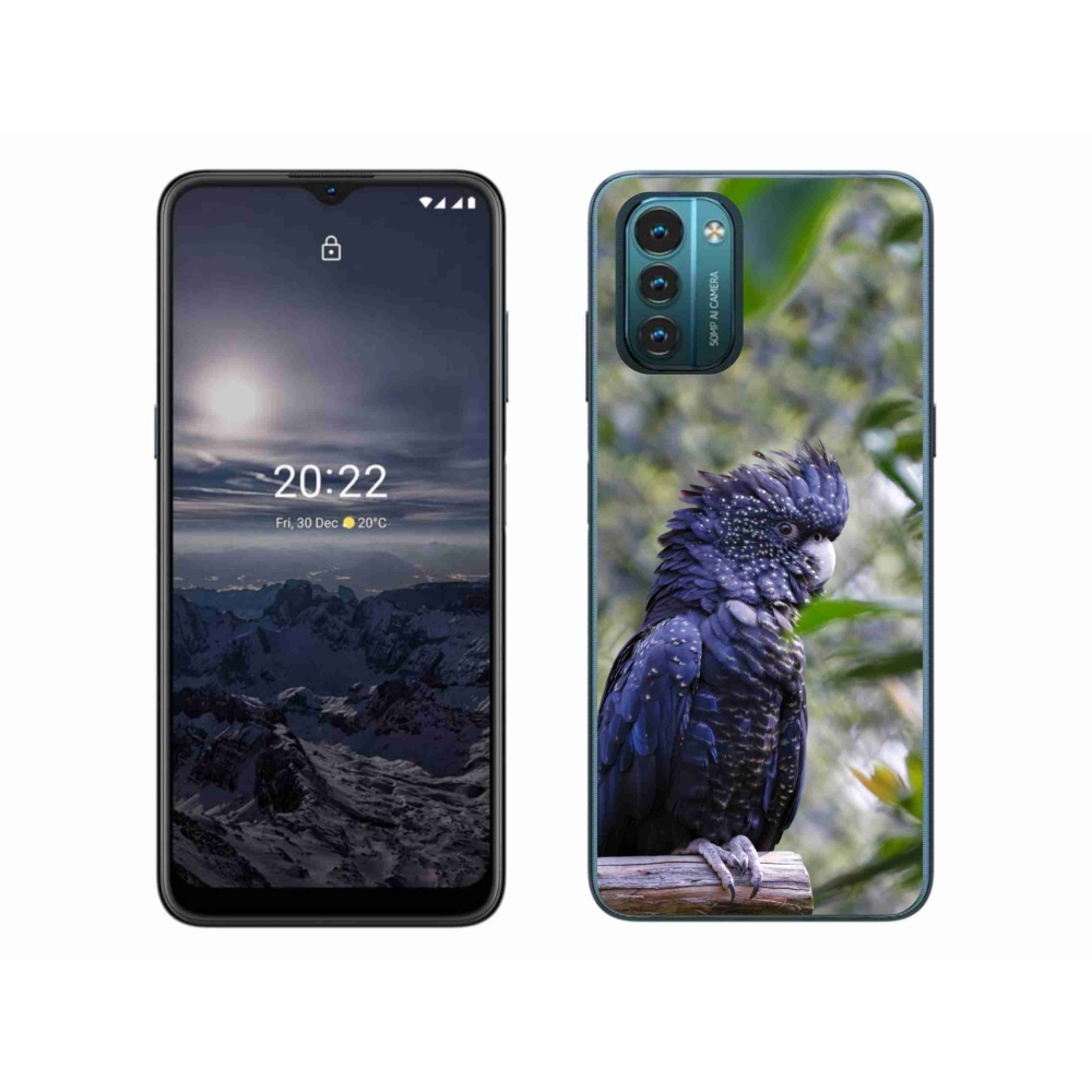 mmCase gélhuzat a Nokia G11/G21-hez – fekete kakadu papagáj